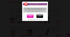 Desktop Screenshot of boutique-intime.com